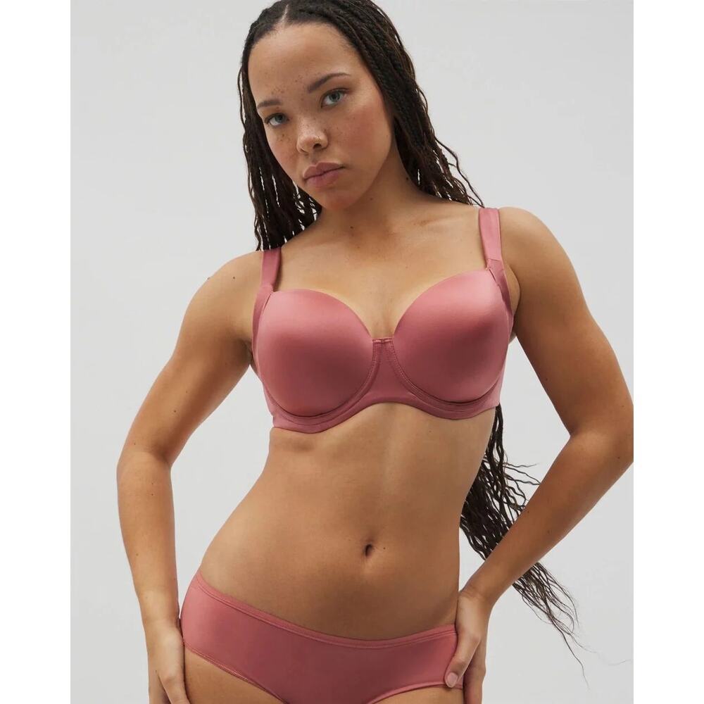 Soma Stunning Support Full Coverage Bra sz 34DDD maroon wine underwire WP408
